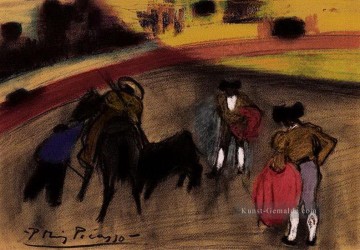picador caught by the bull Ölbilder verkaufen - Le picador 1900 Kubismus Pablo Picasso